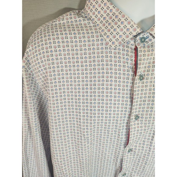 Spazio Men's Italian Shirt Button XXL White Flip Cuff‎ - Picture 3 of 7